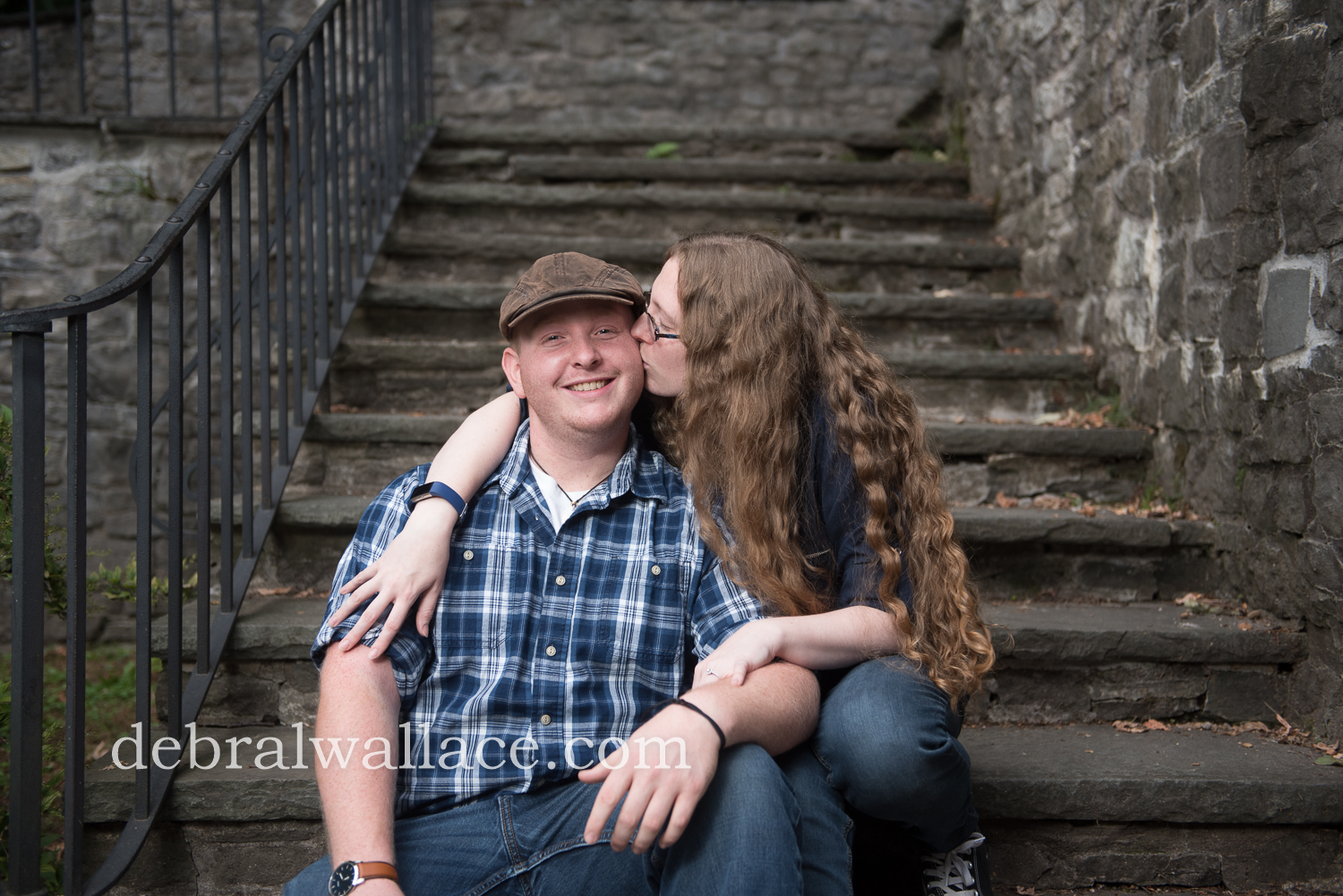 Sunken Garden Engagement Photography Rochester NY 