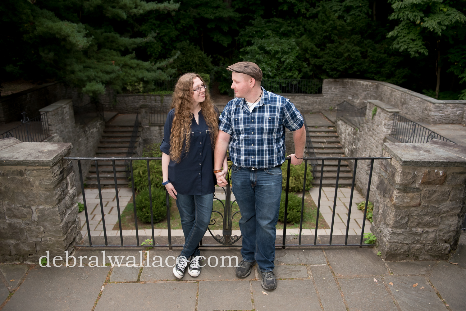 Sunken Garden Engagement Photography Rochester NY